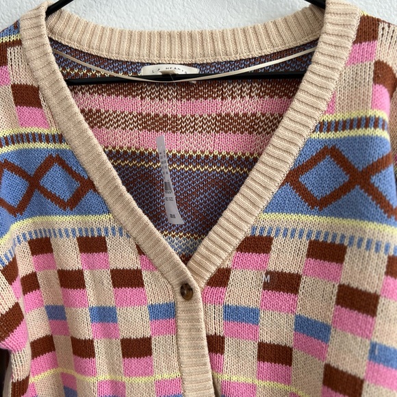 PAC SUN / LA Hearts 💕 Color Block Cardigan 🌈 - Picture 3 of 8